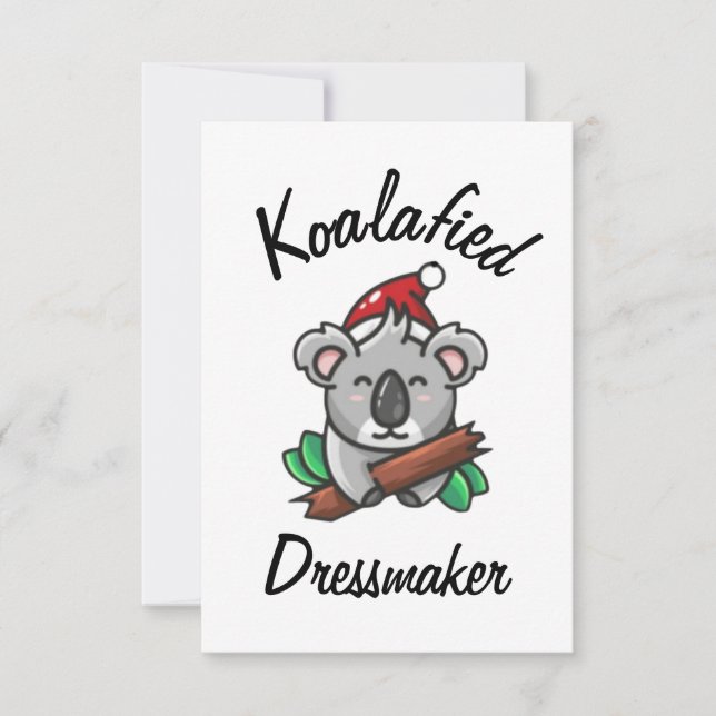 Tarjeta de modista Koalafied (Anverso)
