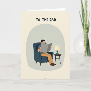 Tarjeta de Momento Acogedor del Día del Padre