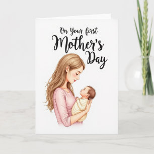 Tarjeta de Momento de Maternidad Tierna