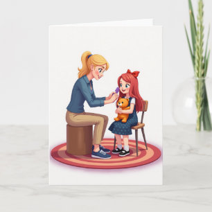 Tarjeta de momento del día de la madre amoroso