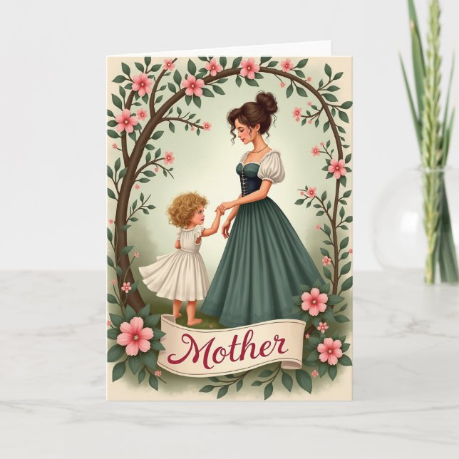 Tarjeta de momento dulce del día de la madre (Anverso)