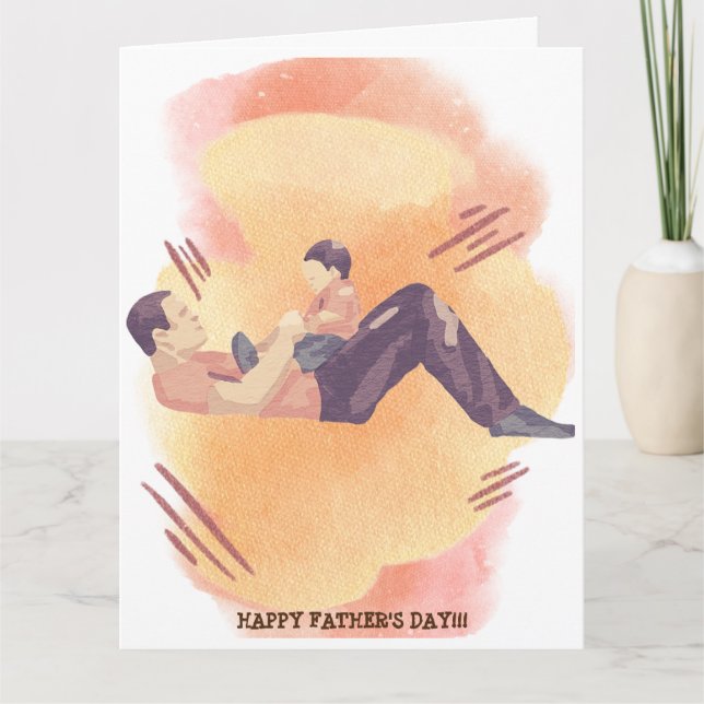 TARJETA DE MOMENTO PRECIOSA PARA PADRE E HIJO (Anverso)