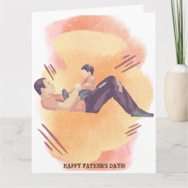 TARJETA DE MOMENTO PRECIOSA PARA PADRE E HIJO