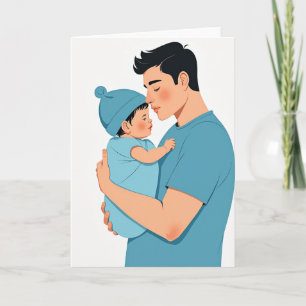 Tarjeta de momento suave para el día del padre