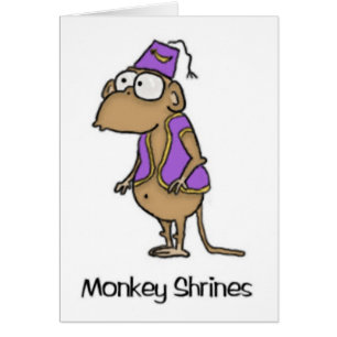 Tarjeta de mono Shriner