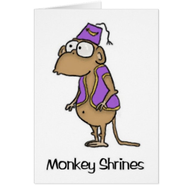 Tarjeta de mono Shriner (Frente)