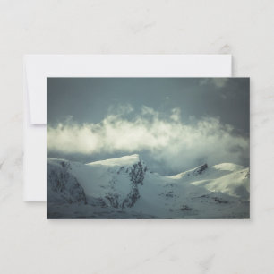 Tarjeta de montaña del Ártico de Noruega