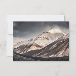 Tarjeta de montaña Svalbard