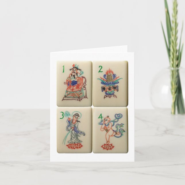 Tarjeta de mosaico de flores (Anverso)