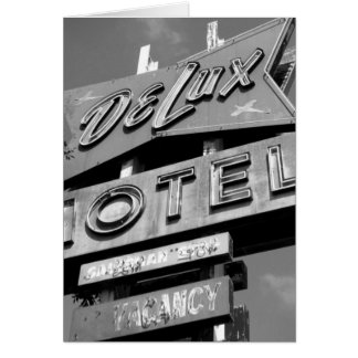 Tarjeta de Motel Delux