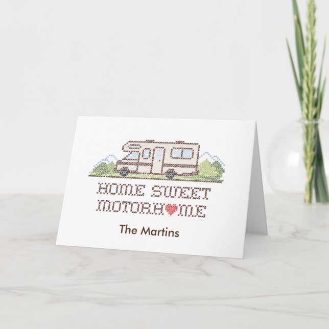 Tarjeta de Motohome Sweet Home (Anverso)