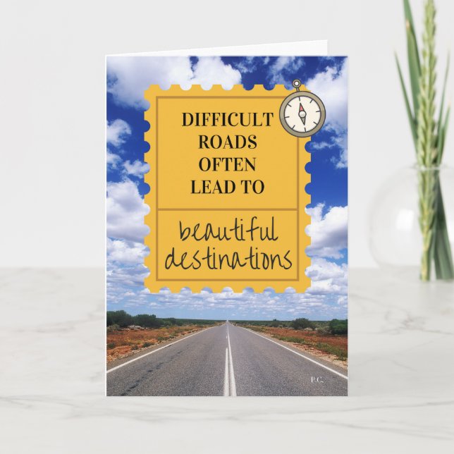 Tarjeta de Motto de Vida inspiradora (Anverso)