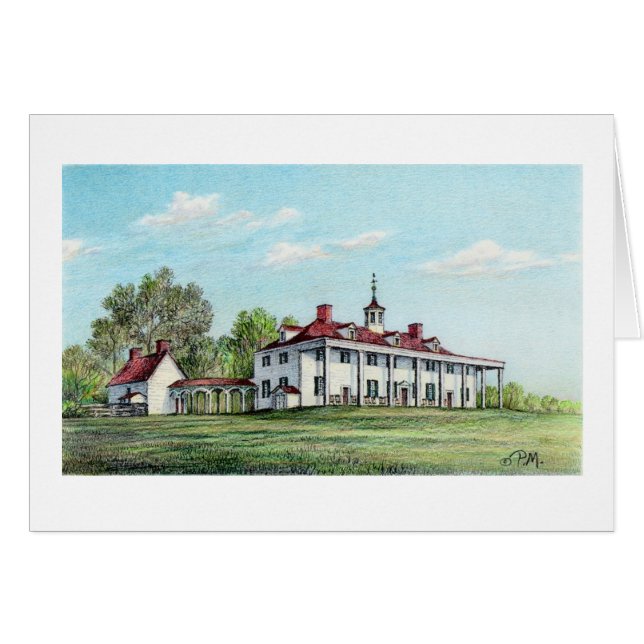 Tarjeta de Mount Vernon de Paul McGehee (Anverso (Horizontal))