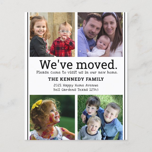 Tarjeta De Movimiento De Collage de fotos De Presu (Anverso)