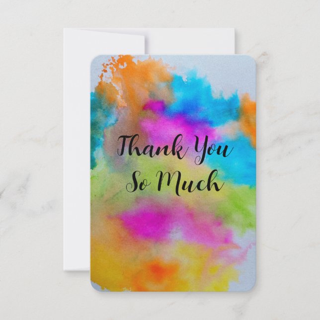 Tarjeta de muchas gracias (Anverso)