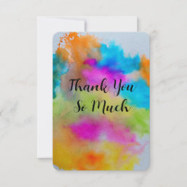 Tarjeta de muchas gracias