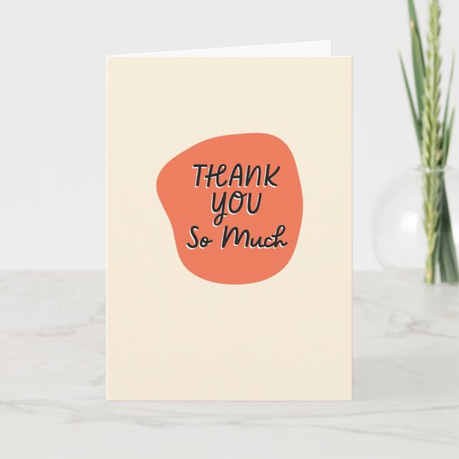 Tarjeta de Muchas Gracias (Anverso)