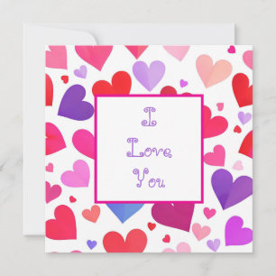 Tarjeta de muchos corazones