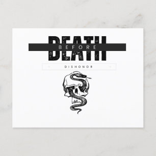 Tarjeta de muerte antes del deshonor