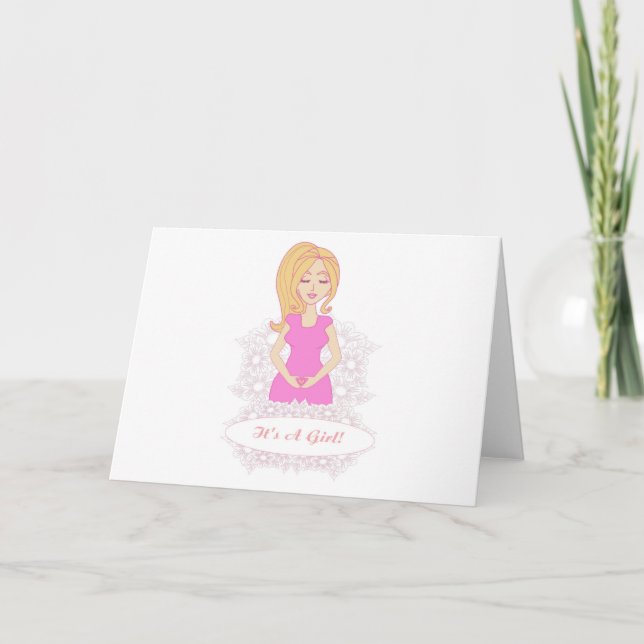tarjeta de mujer embarazada (Anverso)