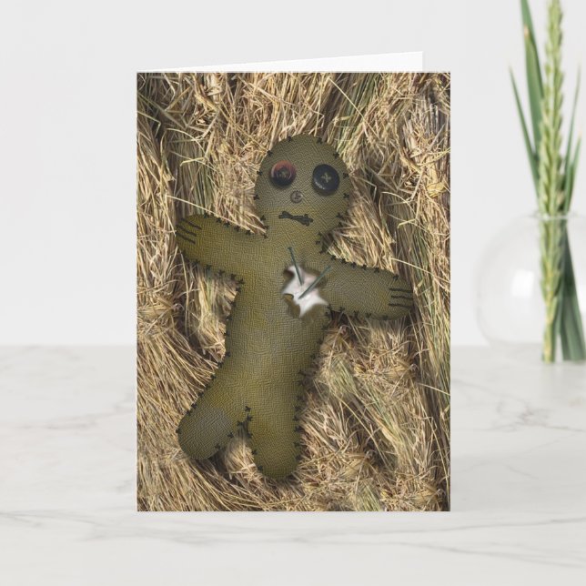 Tarjeta de muñeca de vudú no valentina (Anverso)