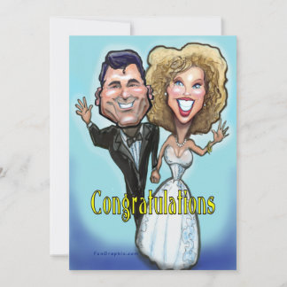 Tarjeta de muñecas de pastelería Boda Congrat