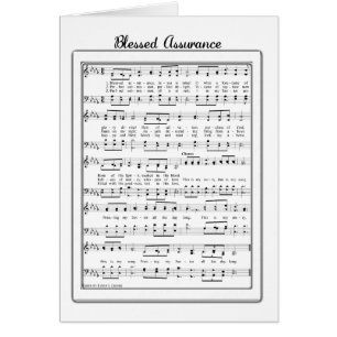 Tarjeta de música Blessed Assurance