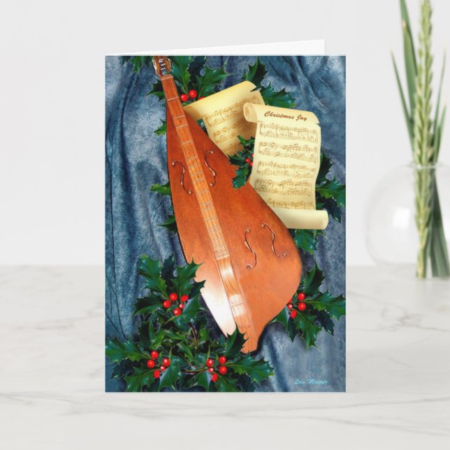 Tarjeta de música de Navidades (Anverso)