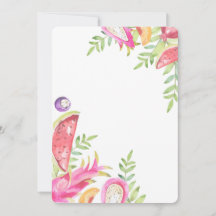 Tarjeta de nacimiento de dos Chicas FRUTTI