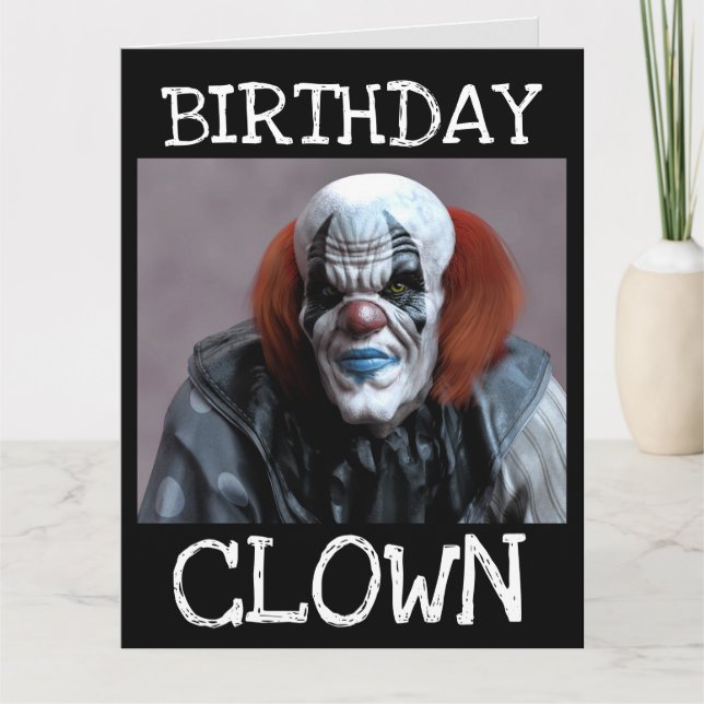 TARJETA DE NACIMIENTO DE FUNNY CLOWN FUNNY (Anverso)