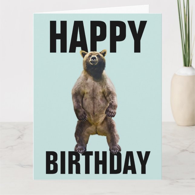 TARJETA DE NACIMIENTO SOBRETALIZADA DE BEAR HUG BI (Anverso)