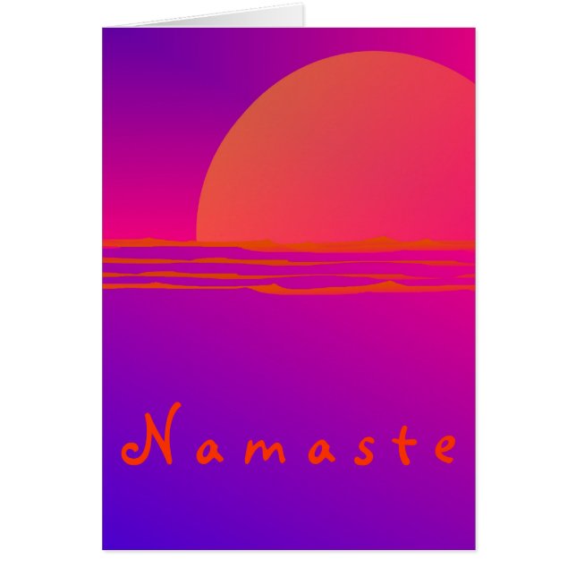Tarjeta de Namaste (Frente)
