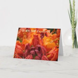Tarjeta de Naranja Rhodie EXCELLENCE para LIDERAZG