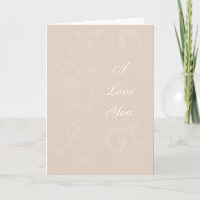 Tarjeta De Natación De Peach Swirls (Anverso)