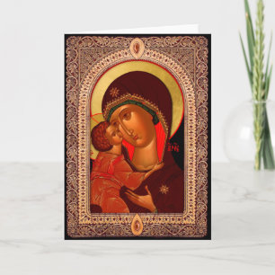 Tarjeta de Natividad para los Cristianos Ortodoxos