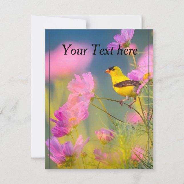 tarjeta de naturaleza editable (Anverso)