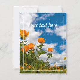 tarjeta de naturaleza editable