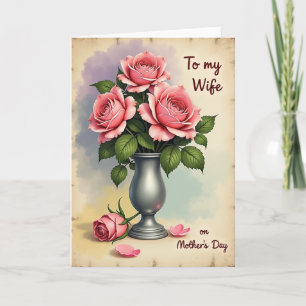 Tarjeta de naturaleza muerta floral de lunares