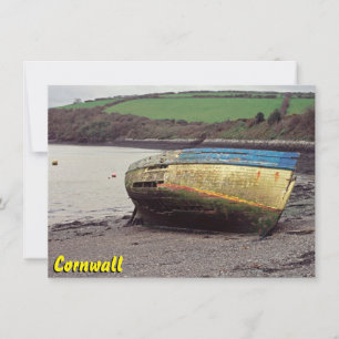 Tarjeta de naufragio de barco de Cornwall
