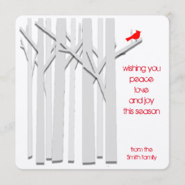 Tarjeta de naves planas cardinales y respetuosas c