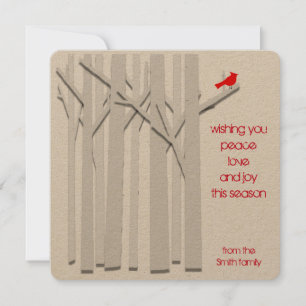 Tarjeta de naves planas cardinales y respetuosas c
