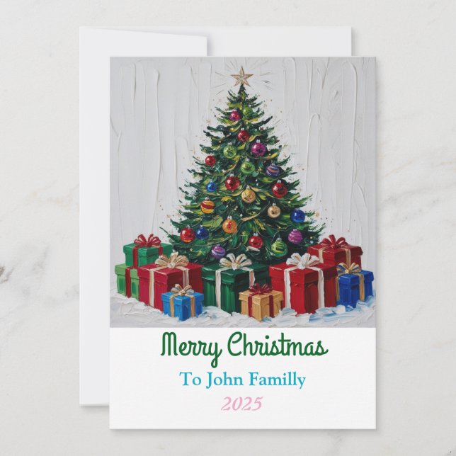 Tarjeta de navidad (Anverso)