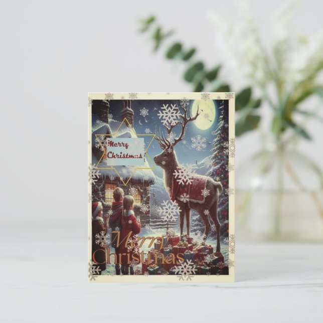 Tarjeta de navidad (Anverso de pie)