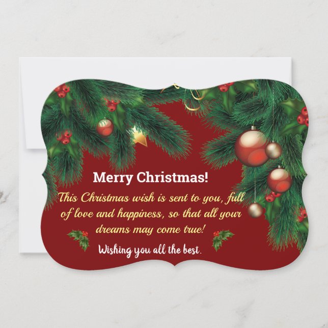 Tarjeta de navidad (Anverso)