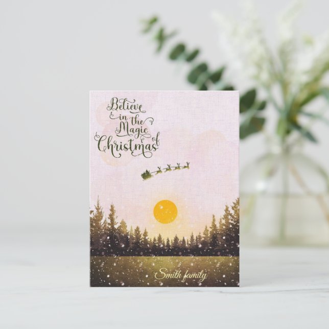 Tarjeta de Navidad (Anverso de pie)