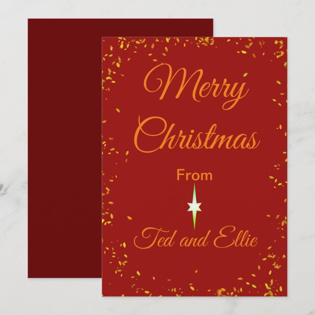Tarjeta de navidad (Anverso / Reverso)