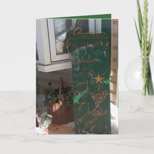 Tarjeta de navidad (Anverso)