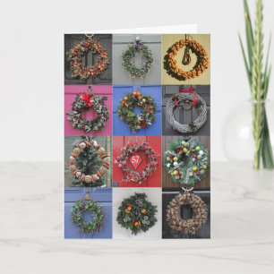 Tarjeta de Navidad 12 de las guirnaldas