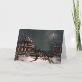 Tarjeta de Navidad 1880 personalizada del