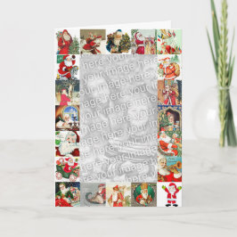 Tarjeta de Navidad 25 de Santas de familia de la